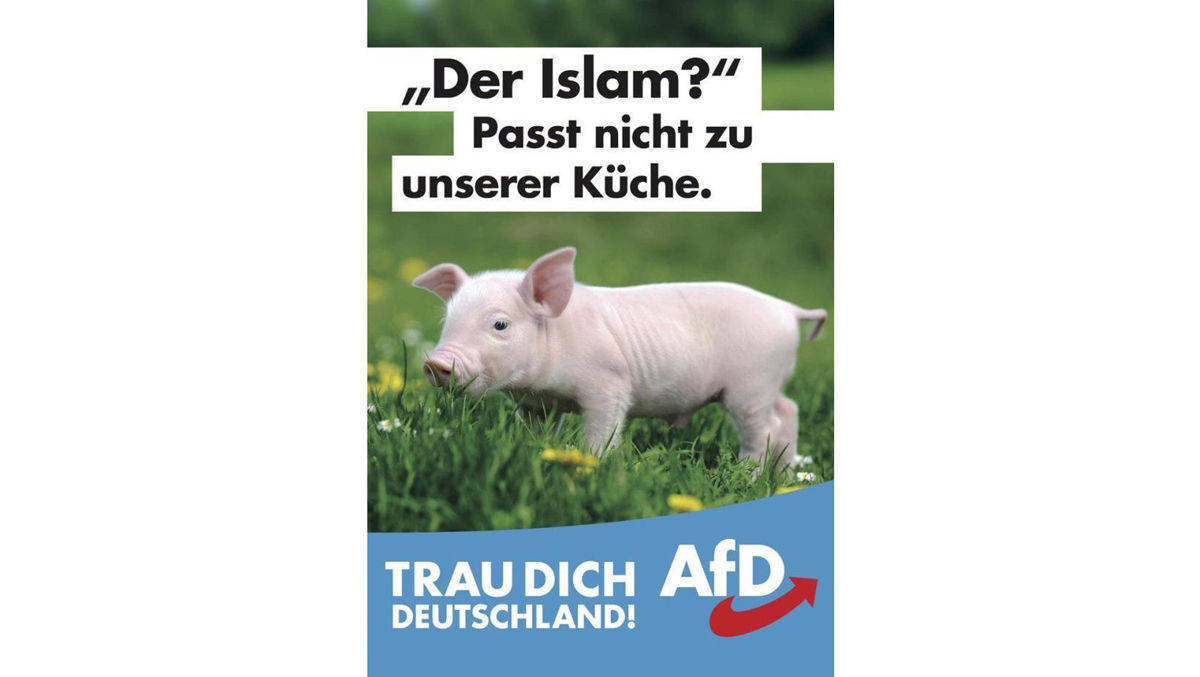 Eines der Wahlkampfplakate der "Alternative für Deutschland".