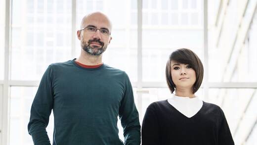 Antwerpes-CEO Thilo Kölzer und Laura Geisreiter.