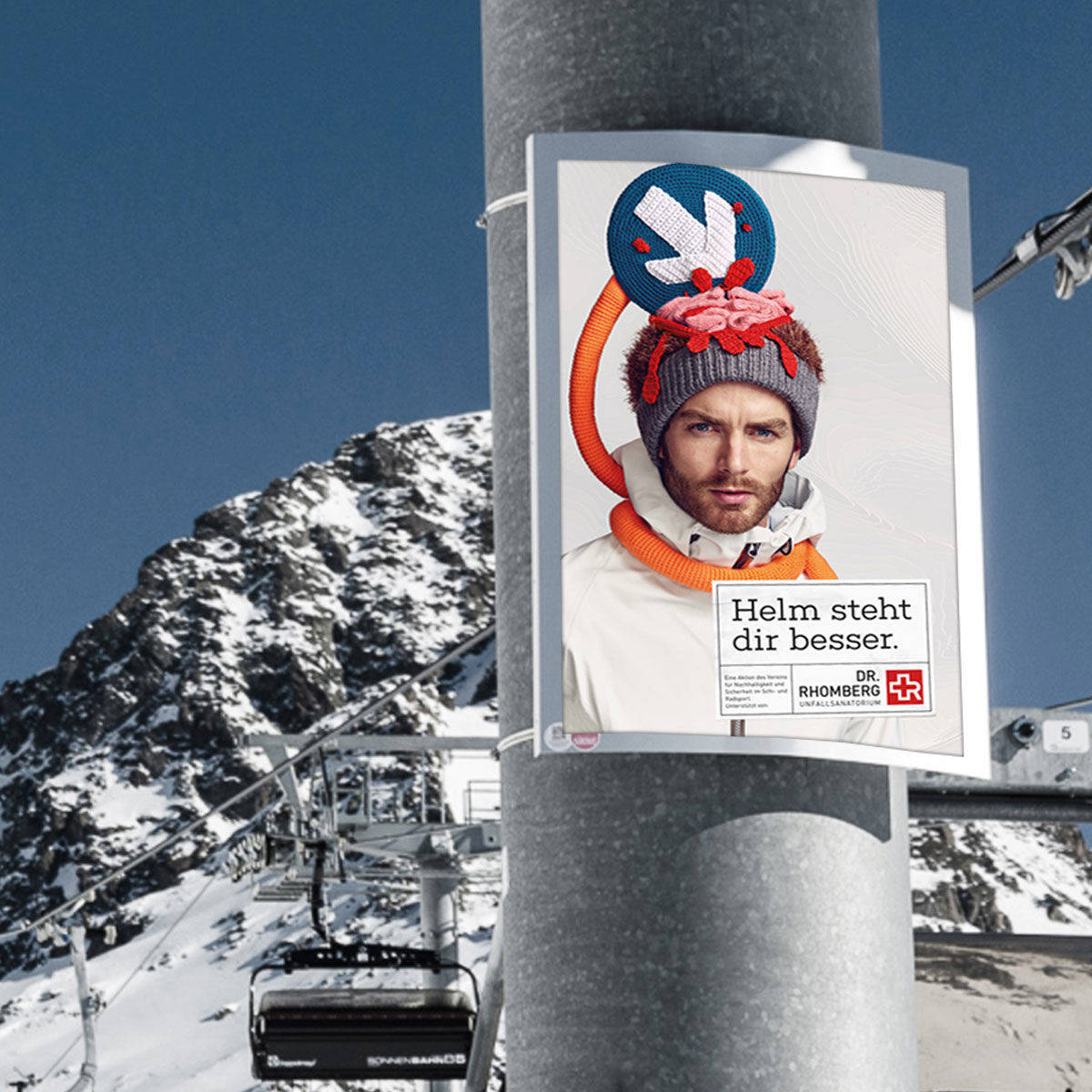 Motiv der Hello-Kampagne für das Skigebiet Lech Zürs.