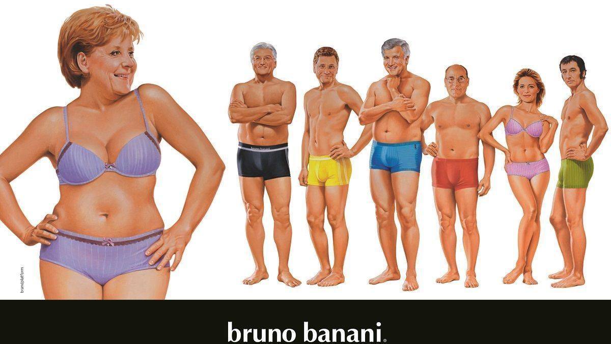 Mit diesem gewagten Motiv warb Bruno Banani 2009 für seine "Unterwäschen-Abwrackprämie"