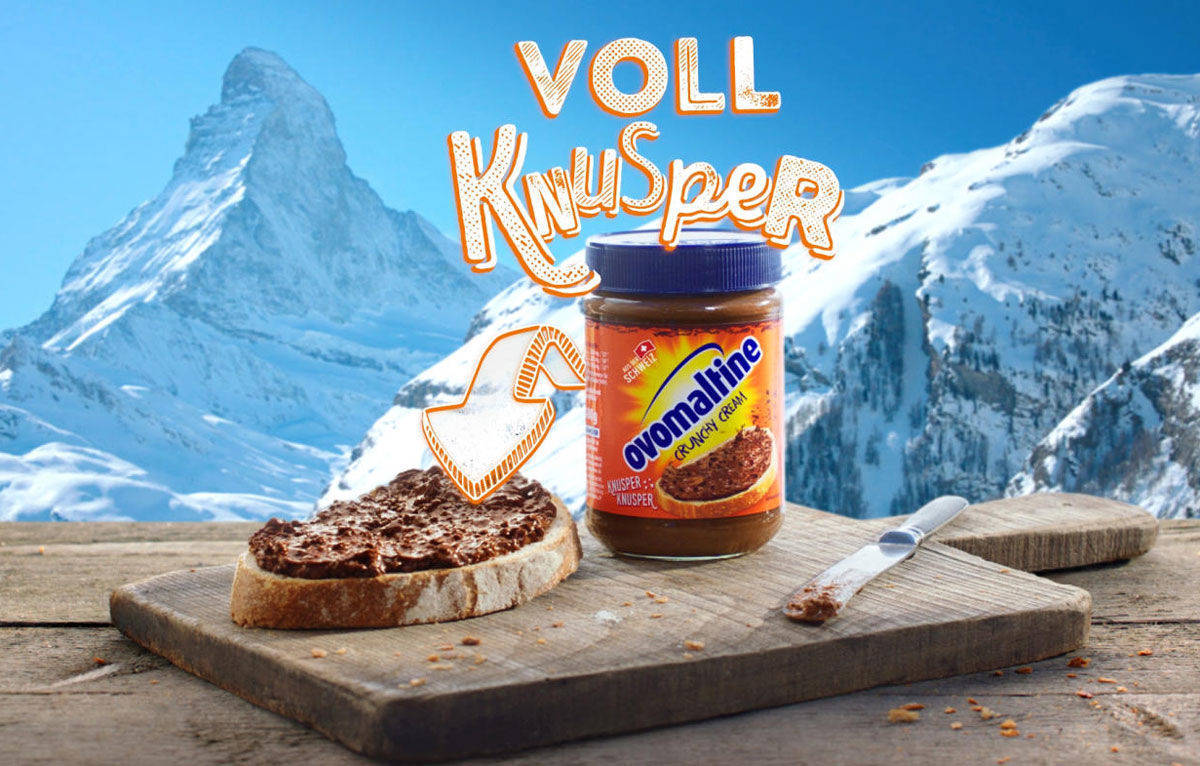 Screenshot aus dem aktuellen Ovomaltine-Spot.