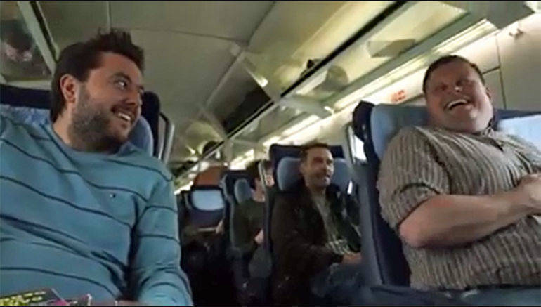 Der Prank der Deutschen Bahn sorgte bei ICE-Passagieren für etliche Lacher.