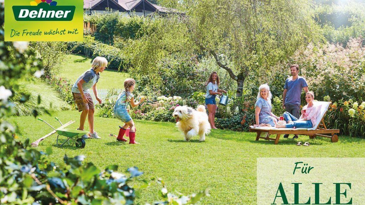 Freizeit im Garten begeistert alle Generationen, beweist die neue Dehner-Kampagne.