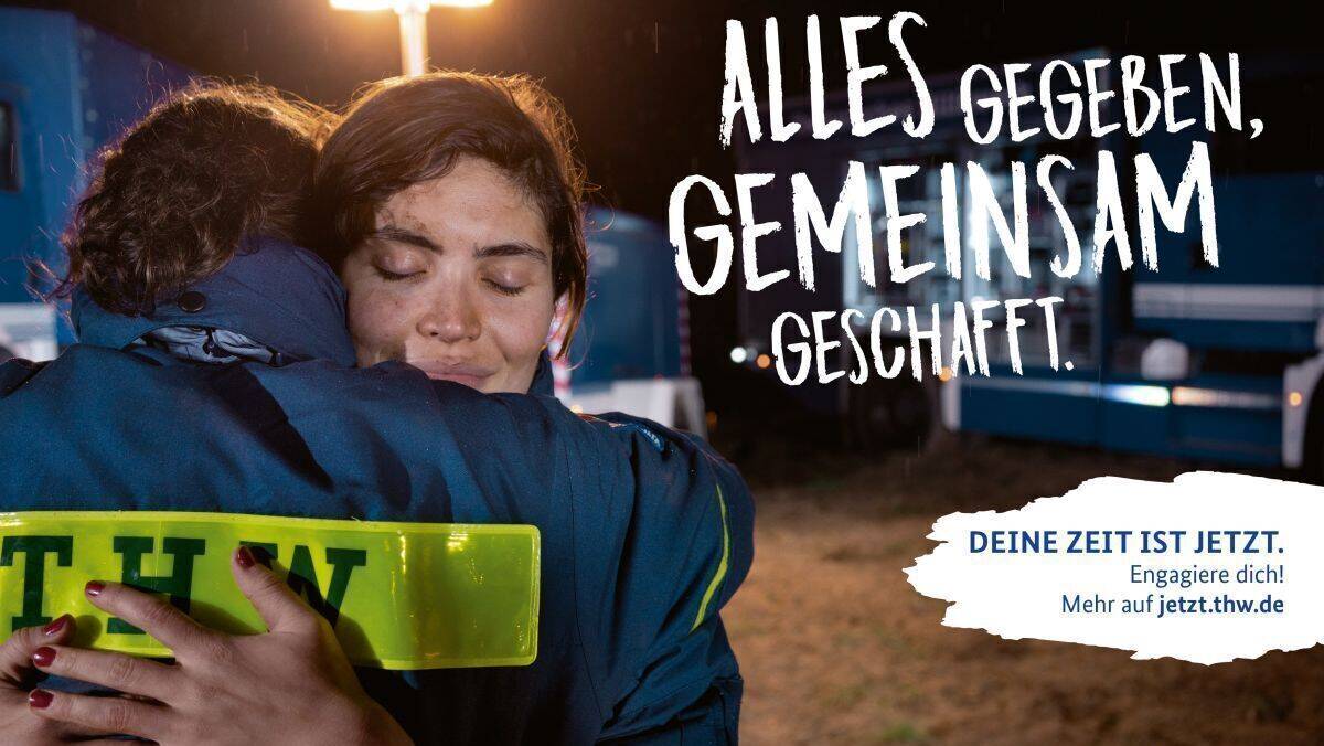 Rund 80000 Freiwillige engagieren sich beim THW. Auch ihnen gilt die aktuelle Kampagne.