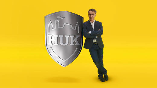 Herr Möller in der modernisierten Huk-Kampagne
