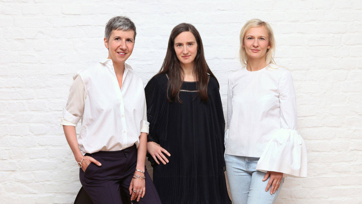Die Macherinnen der German Digital Press Days: Kerstin Geffert (Silk Relations), Clare Langhammer (Fake PR), Monika Dagrée (On Time PR)