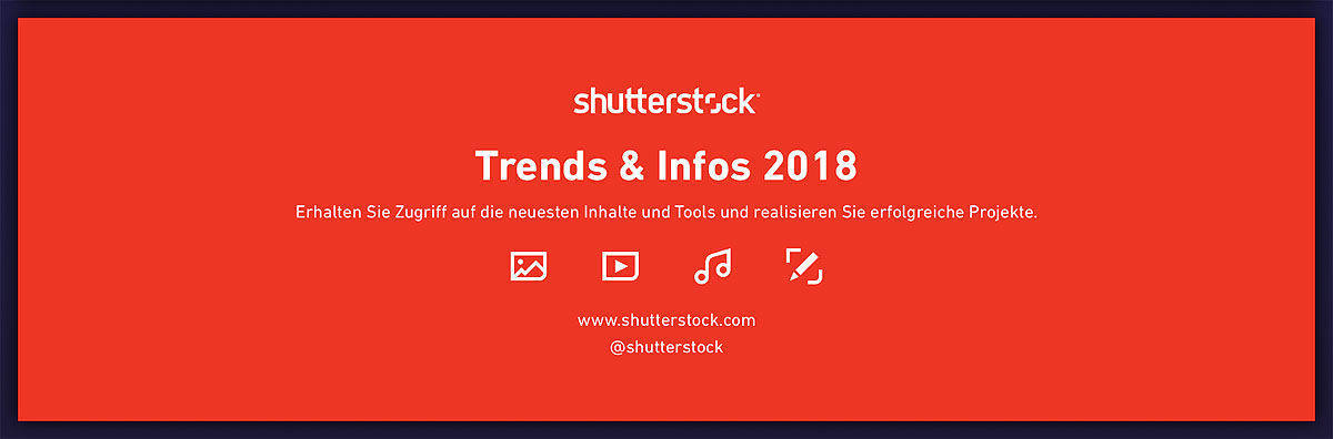 Infografik: Die wichtigsten Kreativtrends laut Shutterstock.
