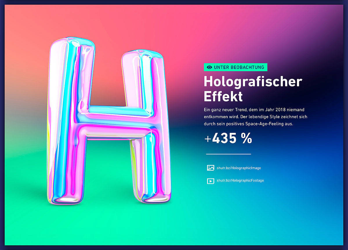 Infografik: Die wichtigsten Kreativtrends laut Shutterstock.