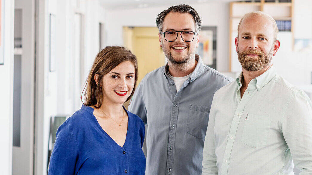 Das Führungstrio von Edenspiekermann: Katharina Seeger, Christian Hanke (Mi.) und Michael Wiesemann