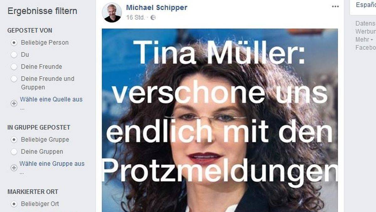 Zu laut, zu viel in der Presse und zuviel Posing: Michael Schipper erträgt Tina Müller nicht mehr.