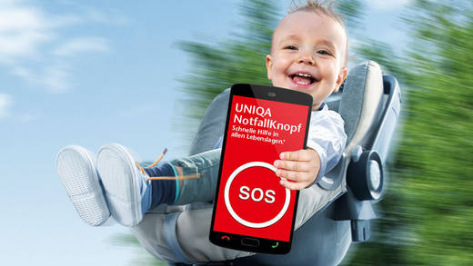 Baby Max mit 90km/h auf dem Autodach