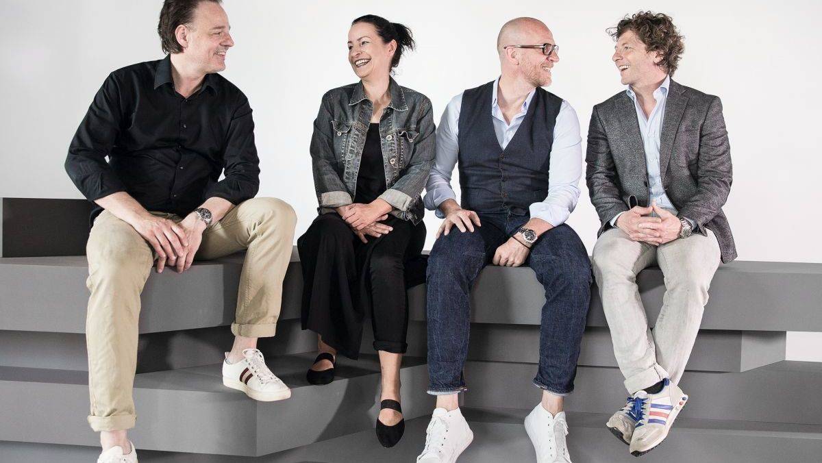 Neue Führungsmannschaft: Robert Mils, Tatiana van Houten, Jörg Abele und Florian Schmittgall (v.l.)