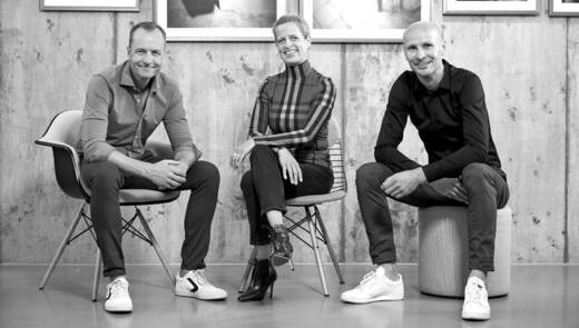Oliver Grüttemeier, Christina Schilde und Tobias Liu (vlnr)