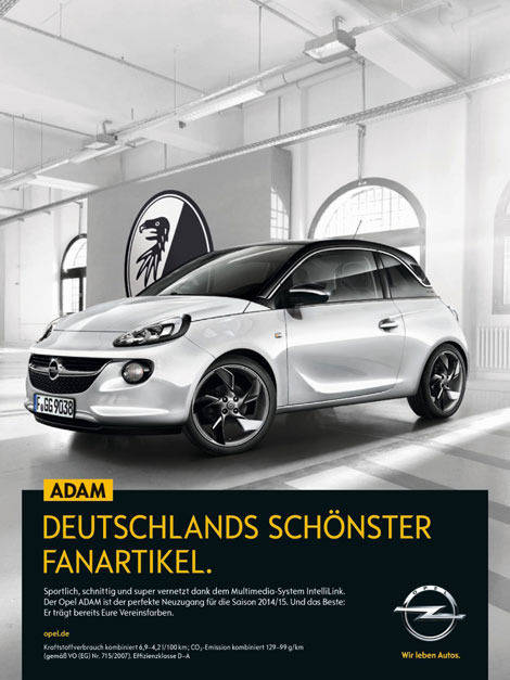Fanartikel auf vier Rädern: Opel schürt Bundesliga-Vorfreude
