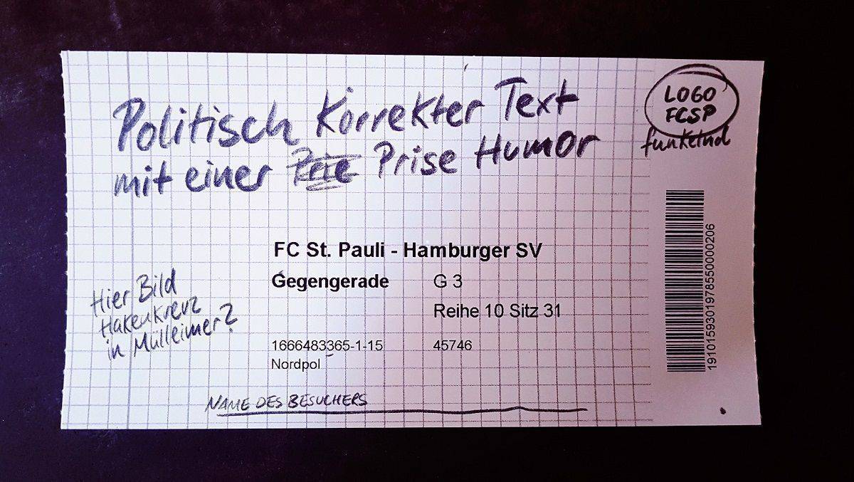 "No Design"-Kampagne des FC St. Pauli: Hier könnte ihre Werbung stehen.