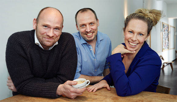 Agenturgründer Thore Jung, Kreativchef Boris Schmarbeck und Beratungschefin Annika Thiedke.