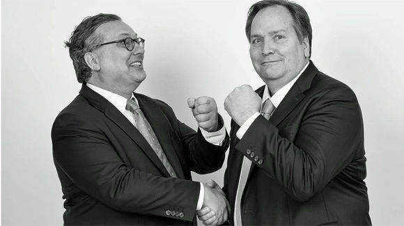 Lobbyismus mit Fäusten? - Lutz Meyer (l.) und sein US-Partner Bill Nixon.