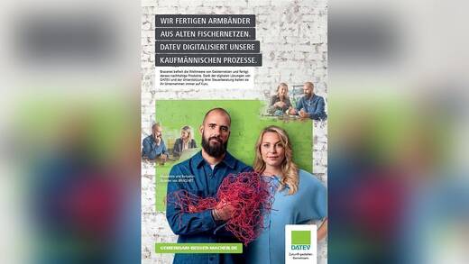 Eines der Motive aus der aktuellen Datev-Kampagne von DDB Tribal.