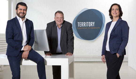 Territory-Führungsteam: CEO Soheil Dastyari, Stefan Postler und Sandra Harzer-Kux (v.l.)