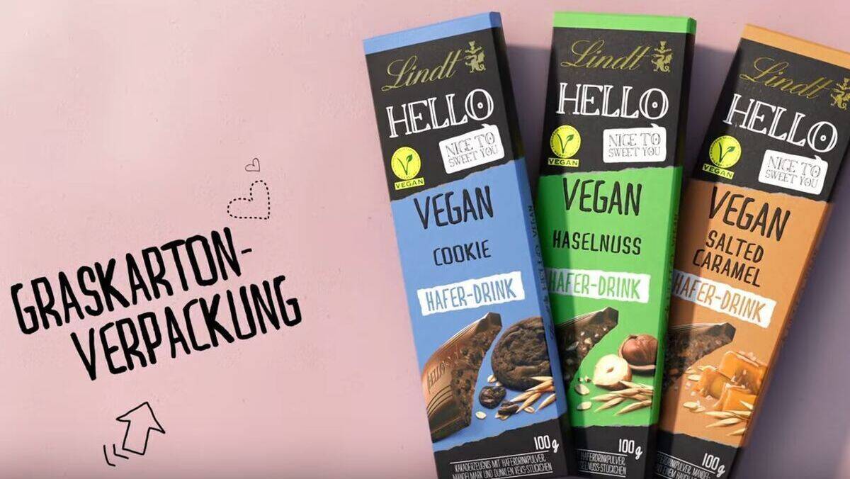 Aus Mandelmilch sind die neuen veganen Schokoladen von Hello.