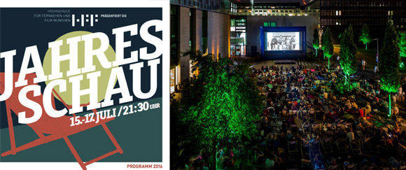 Programm der Jahresschau 2016 (l.) - 2015 war die Open-Air-Veranstaltung gut besucht (r.).