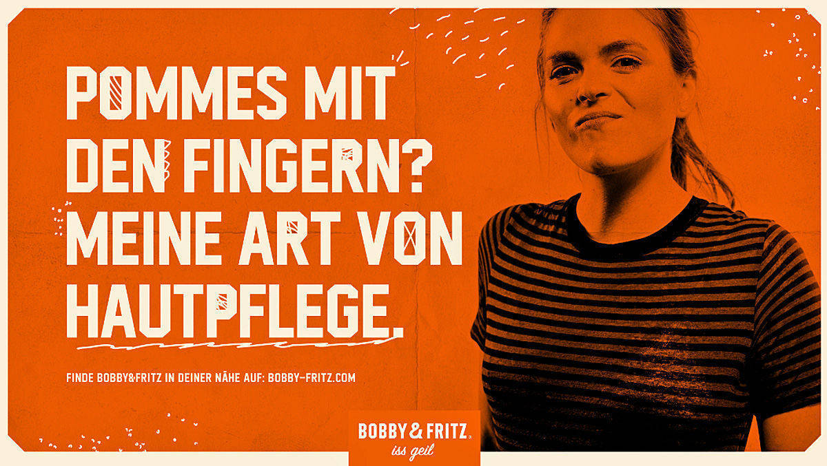 Echte Imbiss-Fans begeistern sich in einer zweiten Werbewelle aus dem Hause Blood Actvertising für Bobby&Fritz. 