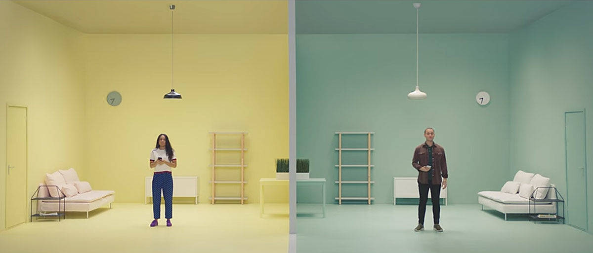 Paarduell mit der Augmented-Reality-App von Ikea.