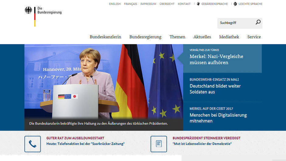 Init kümmert sich künftig auch um das Portal www.bundesregierung.de