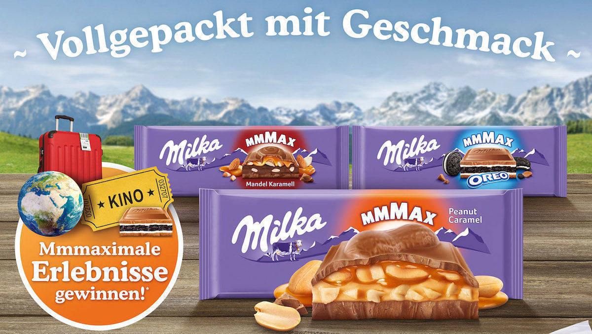 Der Werbeslogan der Mmmax-Tafel. 