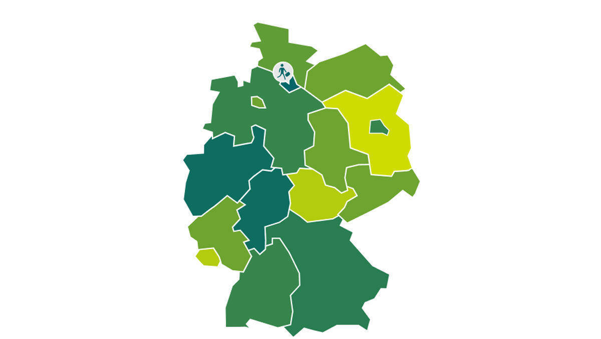 In Hamburg, Hessen und Nordrhein-Westfalen wechseln Marketer oft.