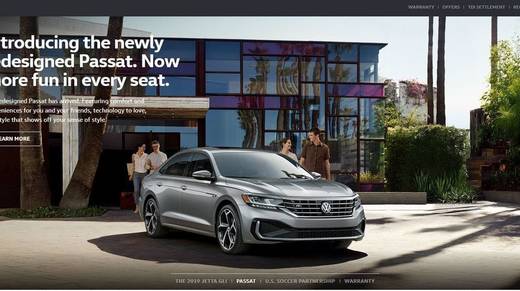 Volkswagen erwetiert seinen WPP-Agenturpool. Hier die US-Website