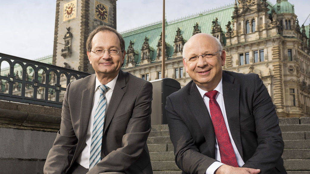 Geschäftsführer von Lotto Hamburg: Michael Heinrich (l.) und Torsten Meinberg,