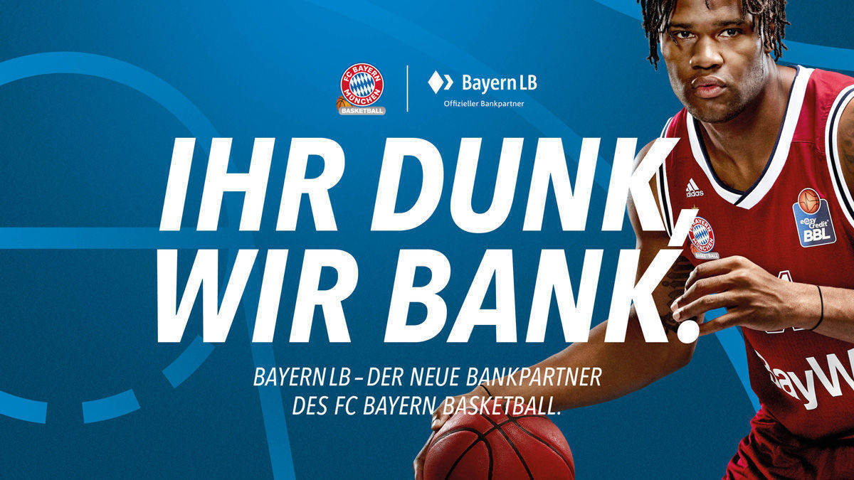 Die BayernLB stellt sich als neuer Bankpartner des FC Bayern Basketball vor. 