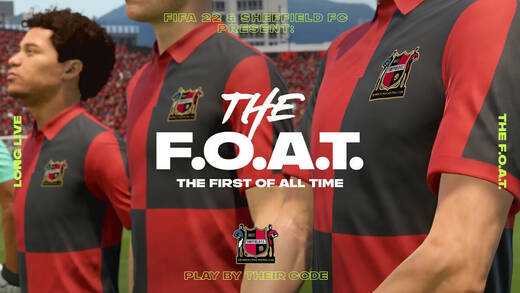 Ab sofort kann man im Simulationsspiel FIFA 22 in den Traditionsfarben des Sheffield FC antreten. Der Verein existiert heute noch.