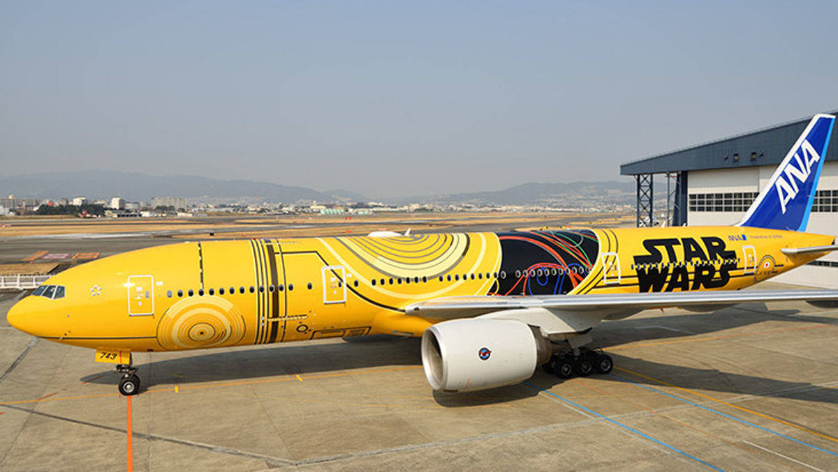 Kult-Anstrich mit C3PO für die ANA-Jets.