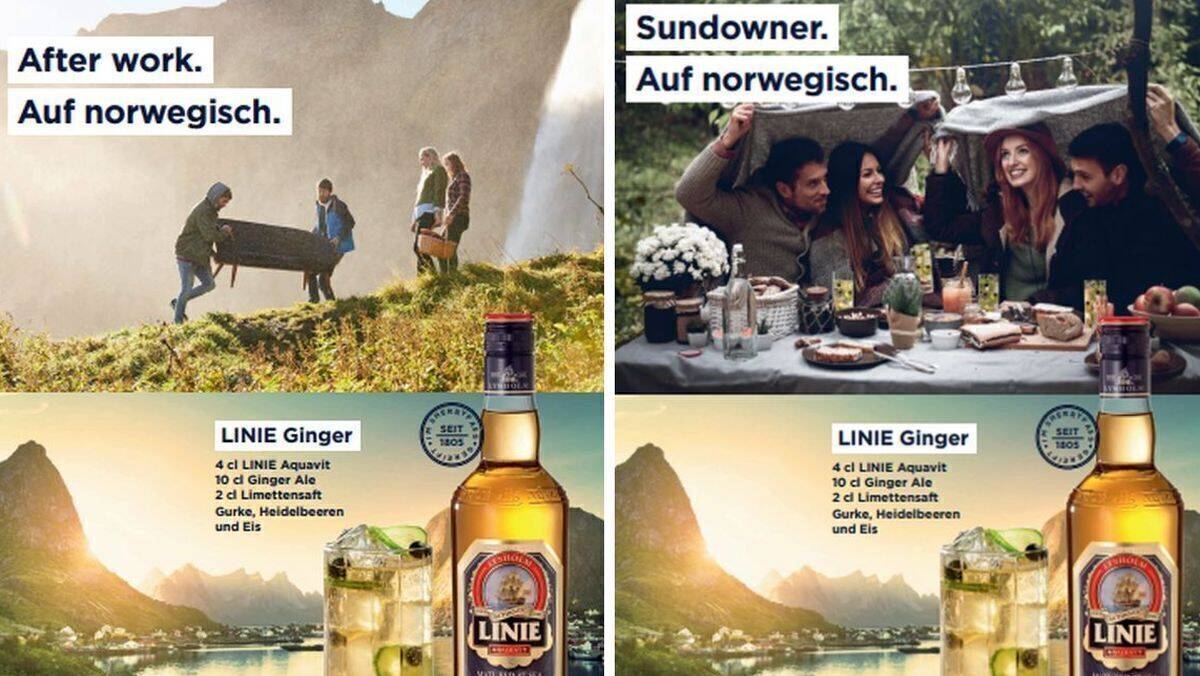 Longdrink und Lebensgefühl von Linie Aquavit.