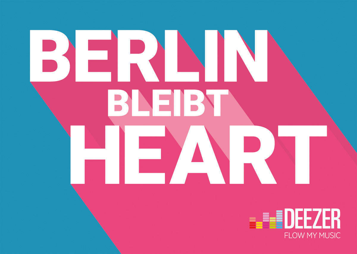 Deezer verteilt Liebesbotschaften in Berlin, Köln und Bielefeld. 