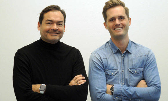 Welect-Gründer und Mediacom-Mitarbeiter: Olaf Peters Wolf und Philipp Dommers.