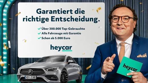 Heycar präsentiert in seiner aktuellen Kampagne eine Gameshow, bei der es nur Gewinner gibt.