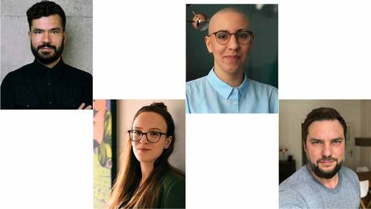 Felipe Galiano, Vera Ickert, Teresa Berude und Sebastian Gräf (v.l.) sind die neuen kreativen Köpfe bei Ogilvy.