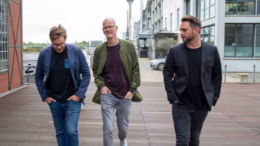 Kreativchef und die Ogilvy-Führung für Düsseldorf: CCO Björn Bremer (l.) mit Felix Lemcke (M.) und Frank Dittrich.