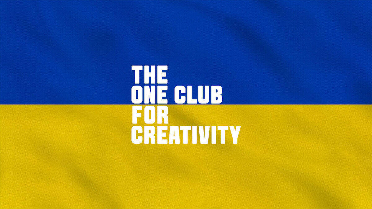 One Club for Creativity hilft Menschen in der Ukraine.