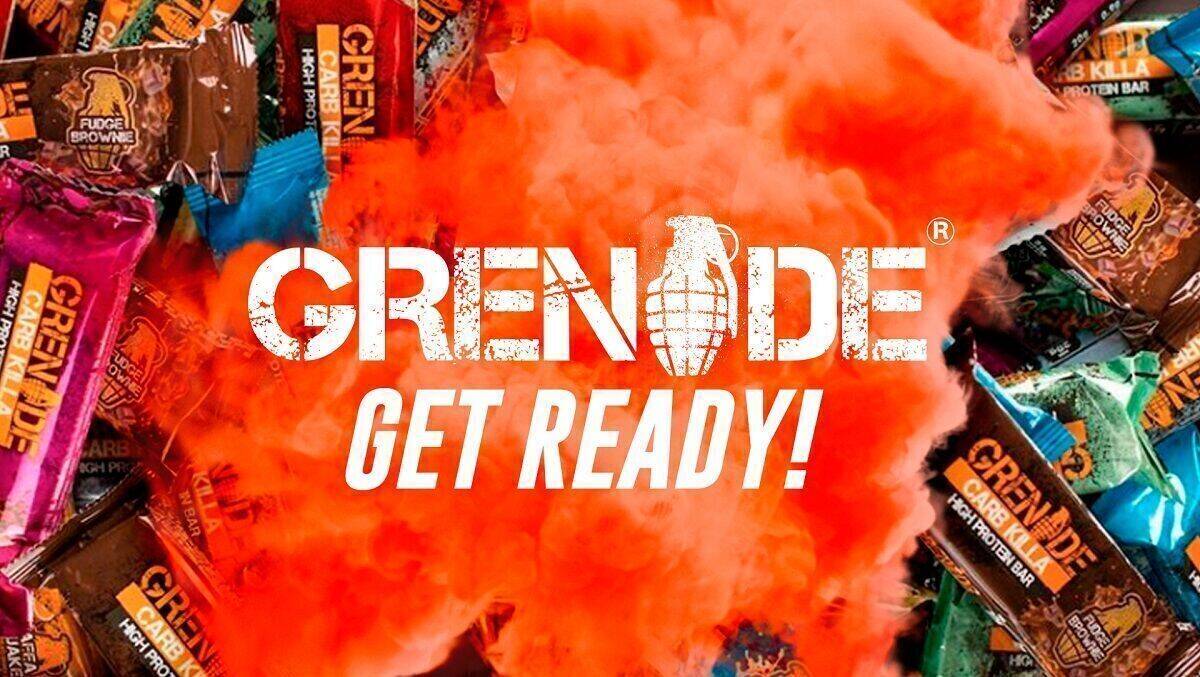 Zum Start umfasst das Sortiment von Grenade Proteinriegel, Proteinshakes sowie einen Energy Drink.