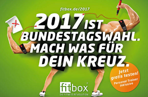 Erst trainieren, dann Kreuzchen machen: Fitbox-Kampagne.