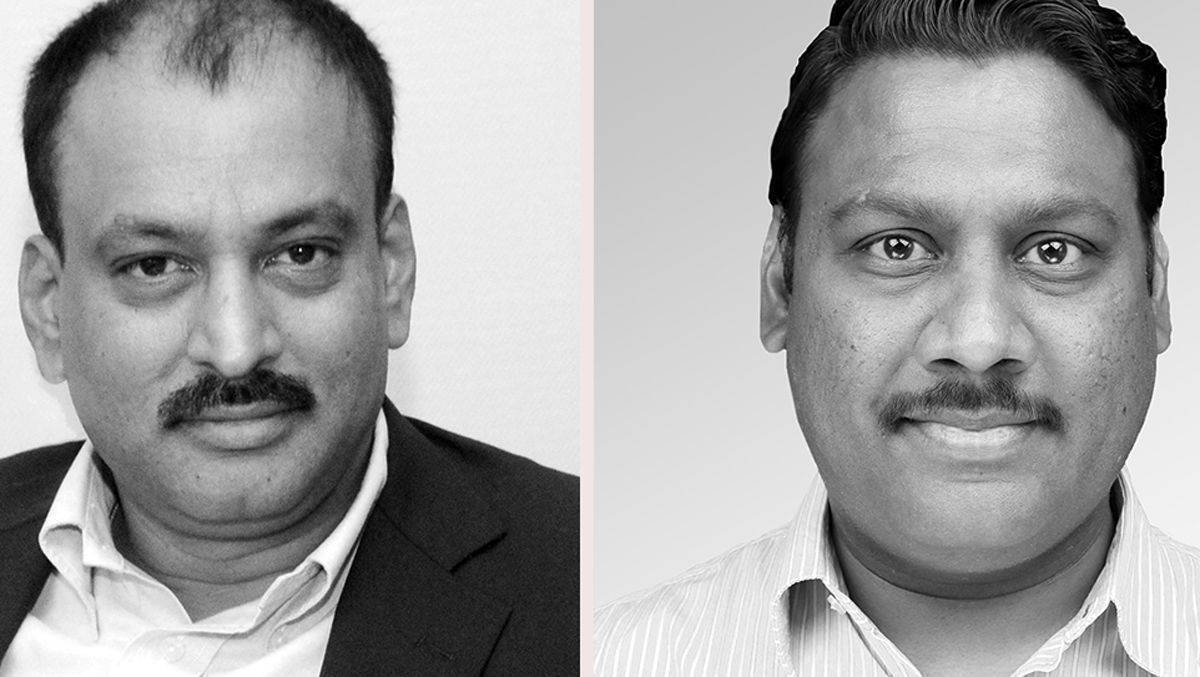 Tilak Doddapaneni (l.) ist Teil des globalen Führungsteams. Rakesh Ravuri (r.) leitet die Entwicklung.