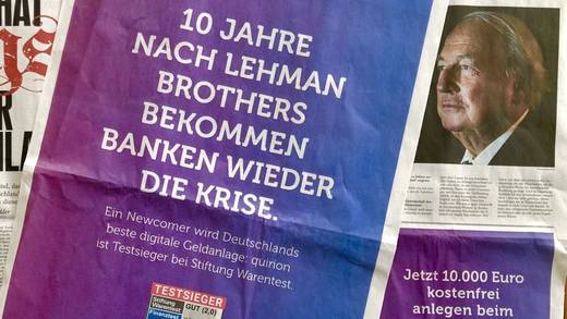 So wirbt Blood Actvertising für Quirion.