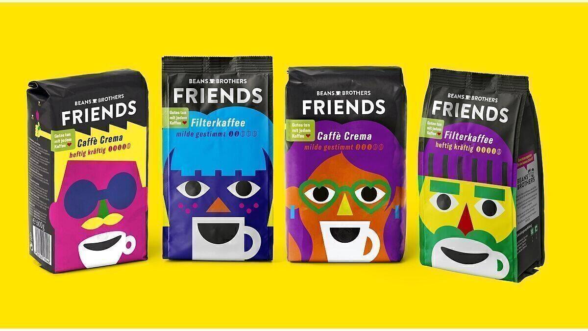 Die Beans Brothers Friends bilden künftig die nachhaltige Kaffeelinie von Tchibo.