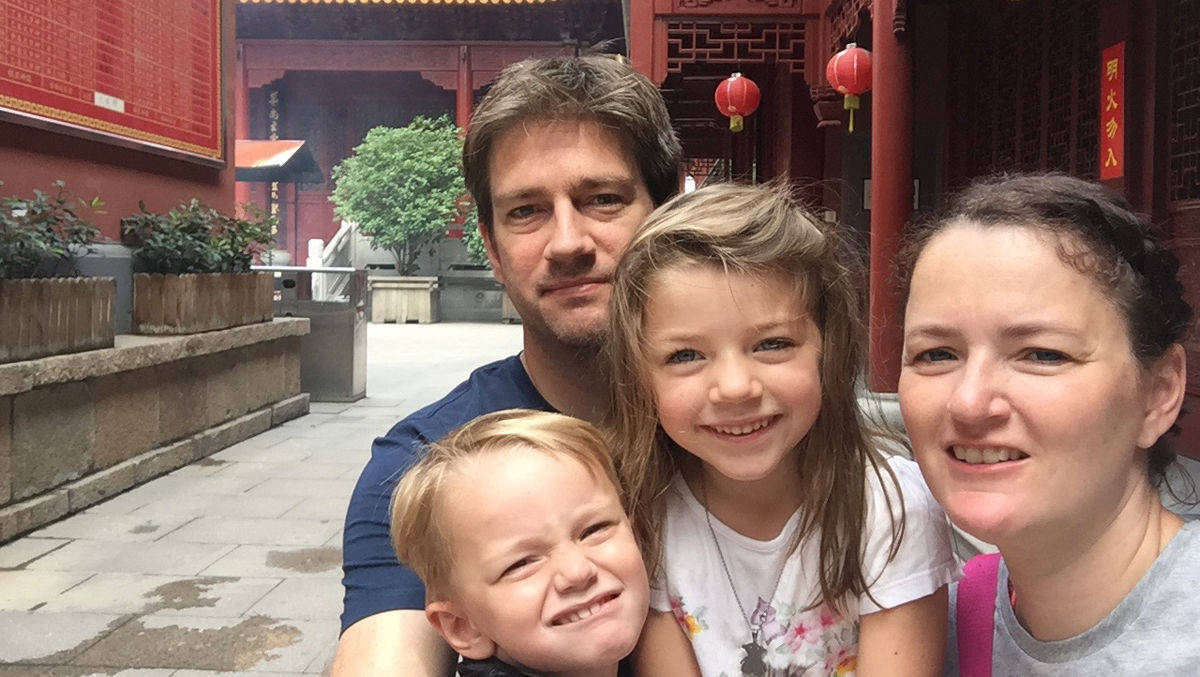 Vor drei Jahren ist Sascha Kurfiss mit der ganzen Familie nach China gezogen.