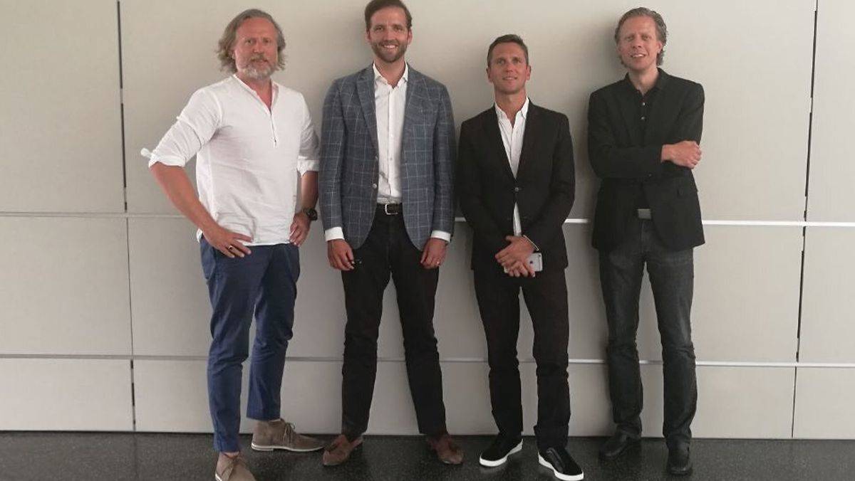 Die SK+-Chefs: Marc Sasserath, Fabian Kienbaum, Florian Wupperfeld und Simon Loebel (v.l.).