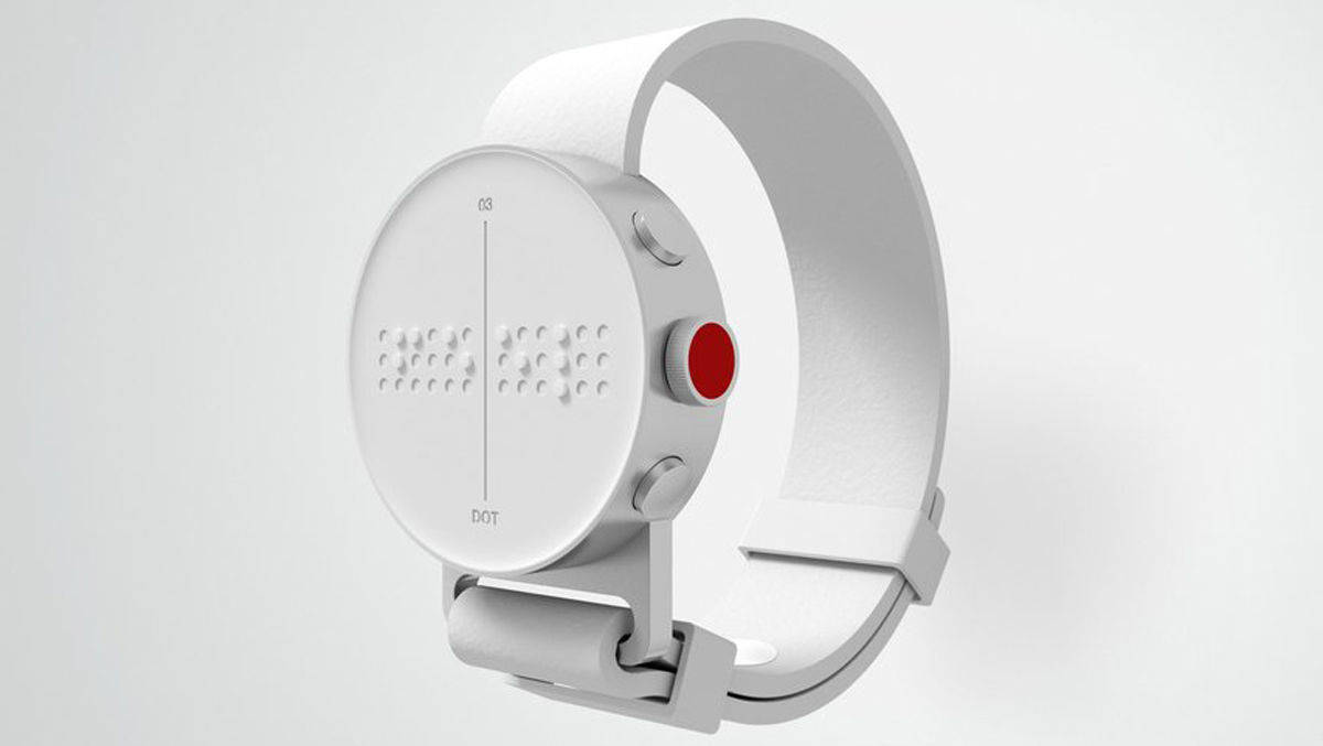Auch bei den Effizienzwettbewerben vielfach mit Preisen ausgezeichnet: Dot, die erste Smartwatch für Blinde. Die Kommunikation dazu verantwortet Serviceplan. 